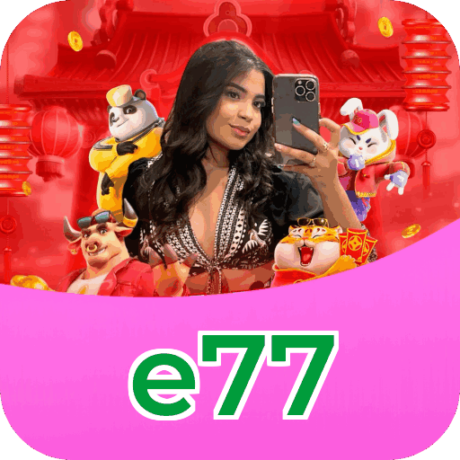 Interface do aplicativo e77 mostrando jogos disponíveis no iOS e Android